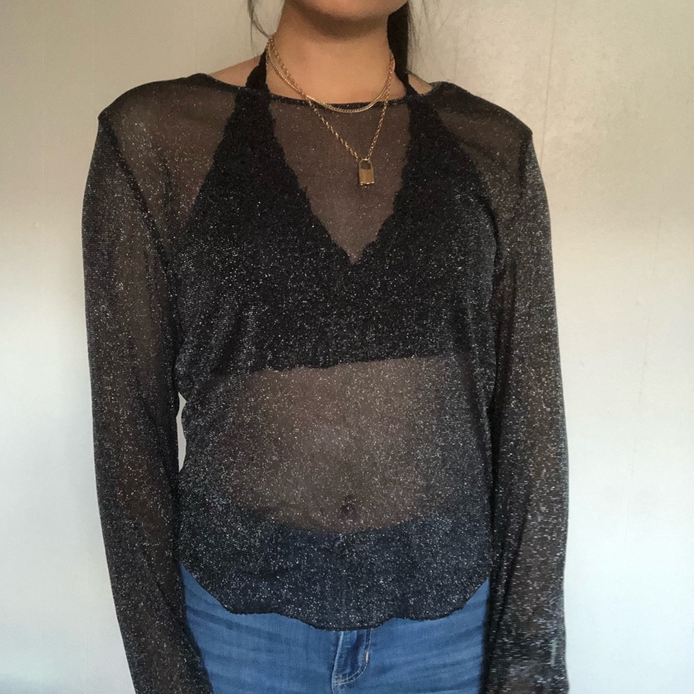 victoria’s secret glitter long sleeve